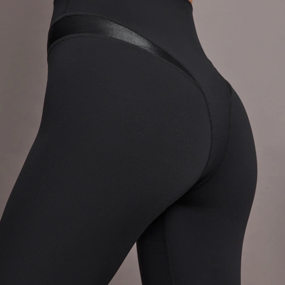 CARBON38 Spliced Colorblock Shine Legging Size XS in Black